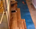 laying new hardwood flooring