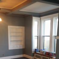 Newly painted room with window nook
