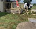 Back porch installation
