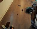 Wood floor installation