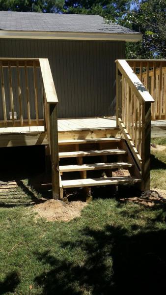 Porch stairs