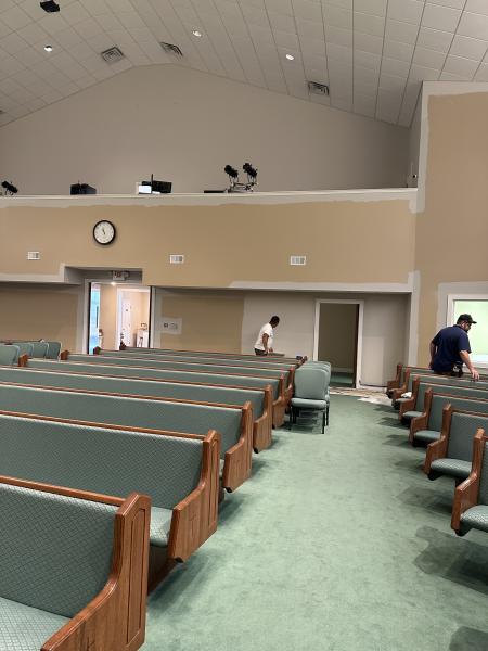 Church interior paint