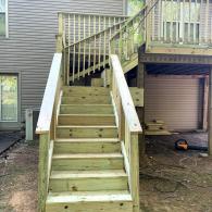 Stairs to back porch