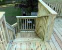 Large, newly installed deck
