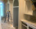 Painting living room built ins