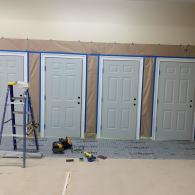 Painting four interior doors