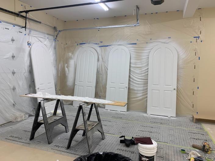 Painting interior doors