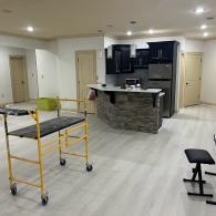 Finished  basement with kitchenette