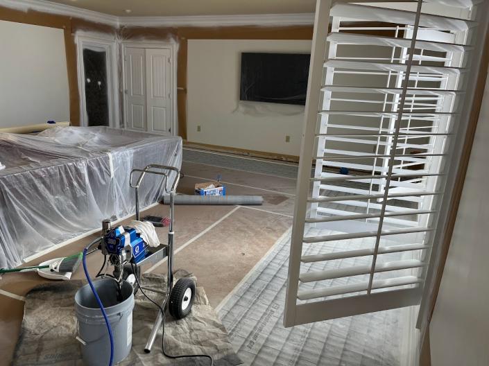 Painting doors, windows, and trim
