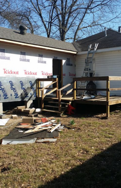 Vinyl siding installation